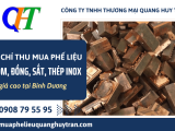 Địa chỉ thu mua phế liệu nhôm, đồng, sắt, thép, inox giá cao tại Bình Dương